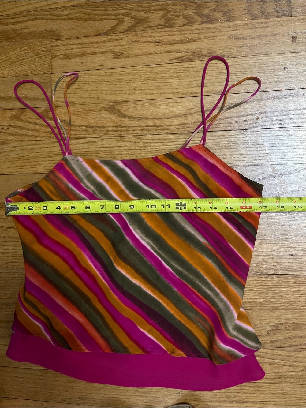 Vintage Y2K Cache Silk Flowy Two Piece Set Size Medium Pink Multicolor - Picture 8 of 12